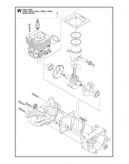 Husqvarna 335 Lx - Short Block