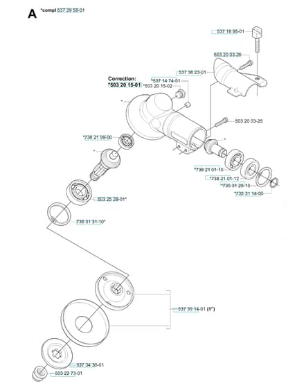 Husqvarna 335r - Bevel Gear