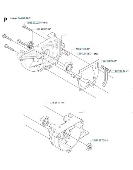 Husqvarna 335r - Crankcase