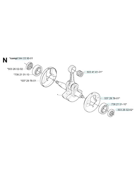 Husqvarna 335r - Crankshaft