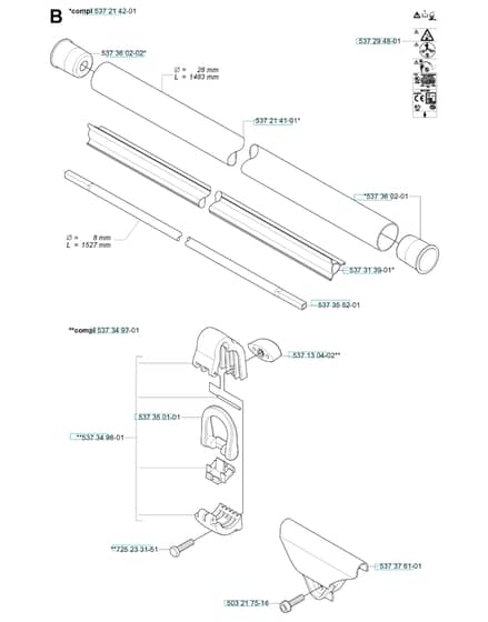 Husqvarna 335r - Shaft