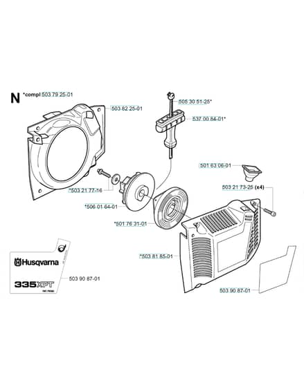 Husqvarna 335XPT - Starter