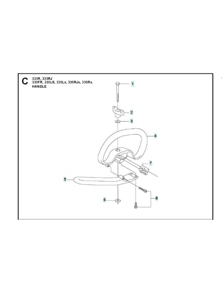 Husqvarna 335FR - Handle