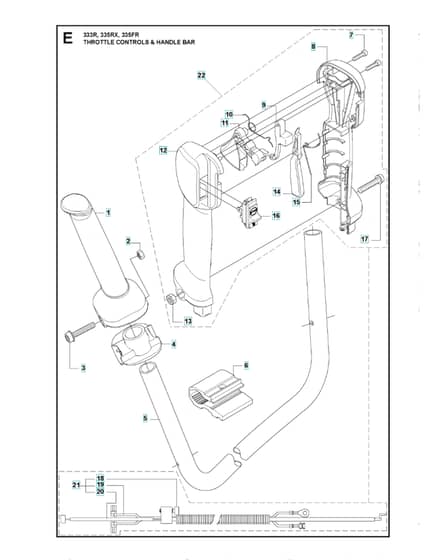 Husqvarna 335FR - Handle & Controls