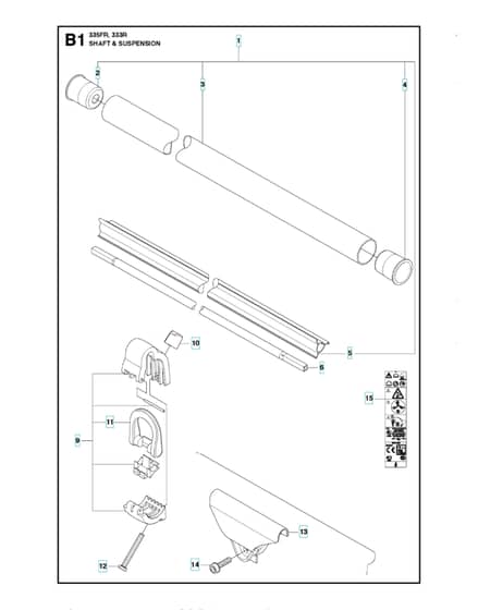 Husqvarna 335FR - Shaft & Suspension