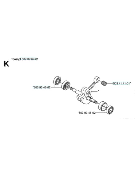 Husqvarna 336 - 2006-Current - Crankshaft