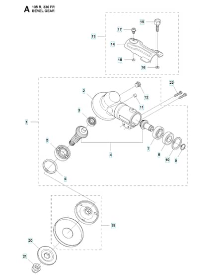 Husqvarna 336FR - Bevel Gear