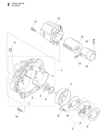 Husqvarna 336FR - Clutch