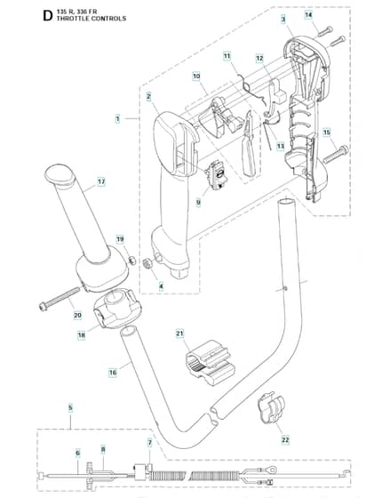 Husqvarna 336FR - Throttle Controls