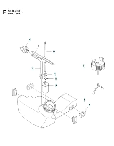 Husqvarna 336FRD-336RK - Fuel Tank