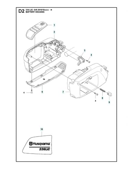 Husqvarna 336Lic - Housing