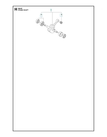 Husqvarna 339XP - 2010-Current - Crankshaft