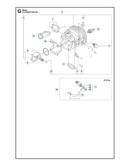 Husqvarna 339XP - 2010-Current - Cylinder Piston
