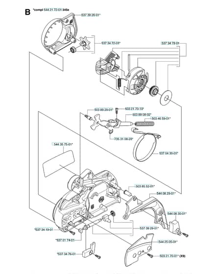 Husqvarna 340E - 2006-Current - Chain Brake 2