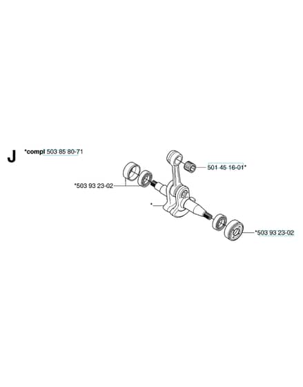 Husqvarna 340E - 2006-Current - Crankshaft