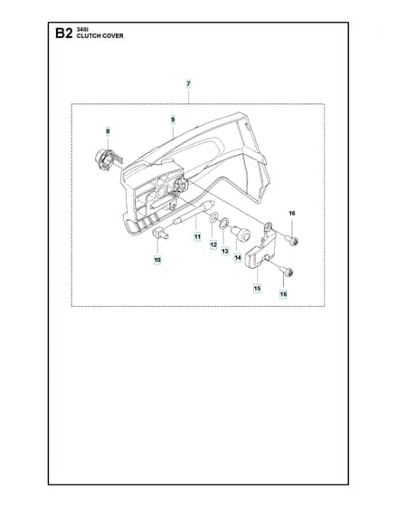 Husqvarna 340I - Clutch Cover 2