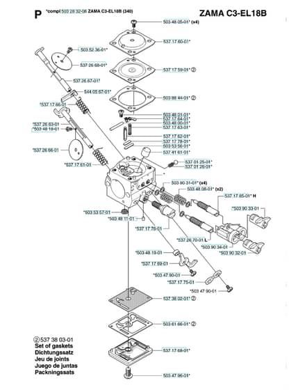 Husqvarna 345E - 2006-Current - Carburetor Details