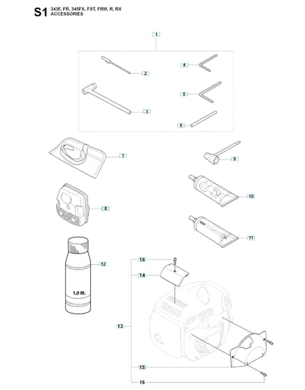 Husqvarna 345R - Accessories