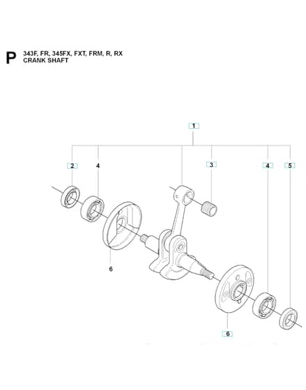 Husqvarna 345R - Crankshaft