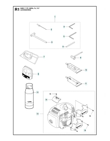 Husqvarna 345RX - Accessories