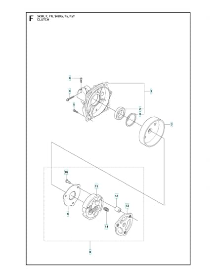 Husqvarna 345RX - Clutch