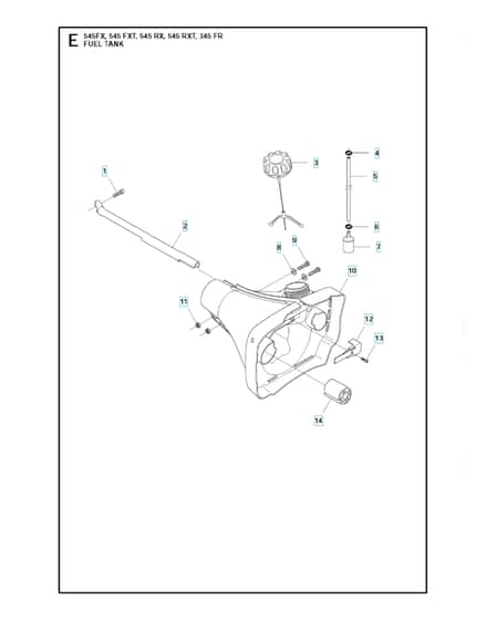 Husqvarna 345FR - Fuel Tank