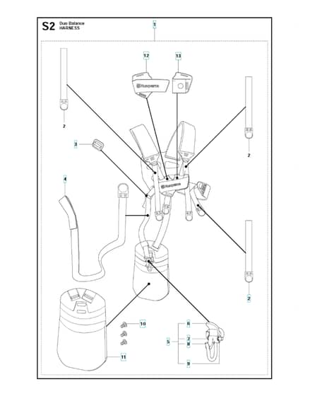 Husqvarna 345Fx - Harness 2
