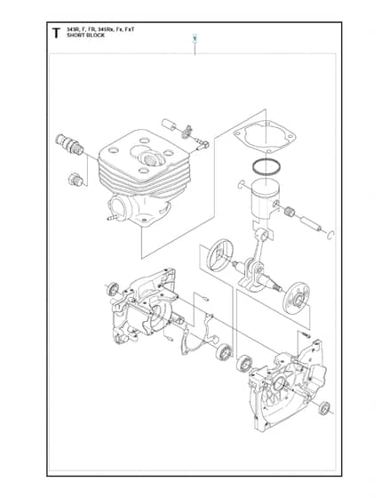 Husqvarna 345Fx - Short Block