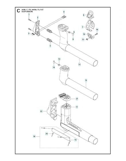 Husqvarna 345Fx - Suspension