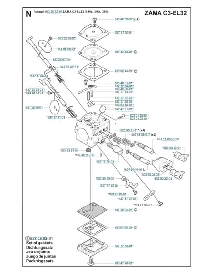 Husqvarna 350 - 2007-Current - Carburetor 2