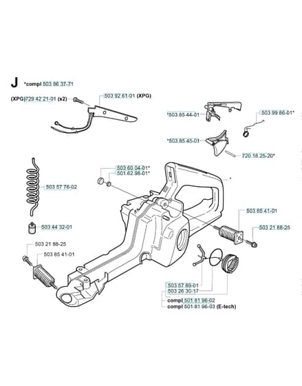 Husqvarna 351 - from-curr - Fuel Tank