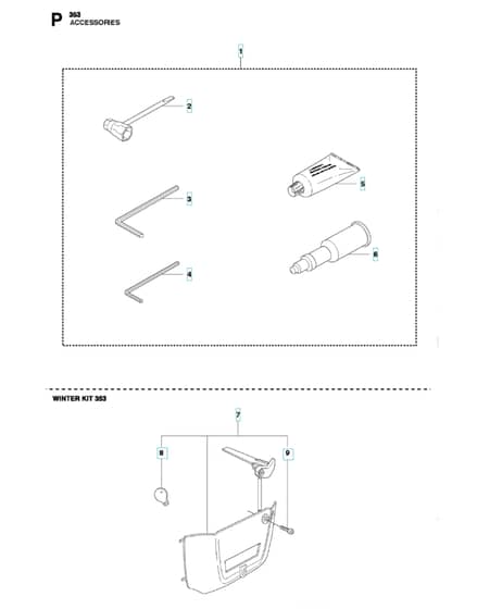 Husqvarna 353 - Accessories