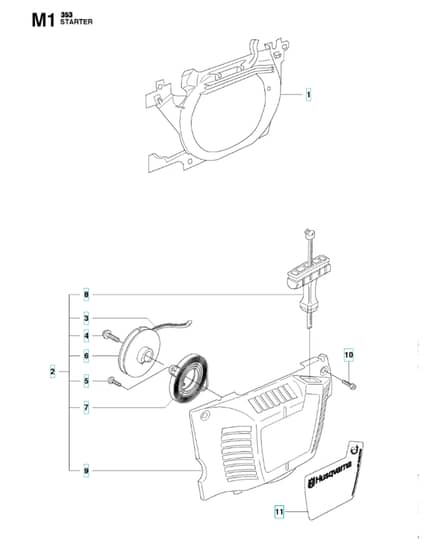 Husqvarna 353 - Starter