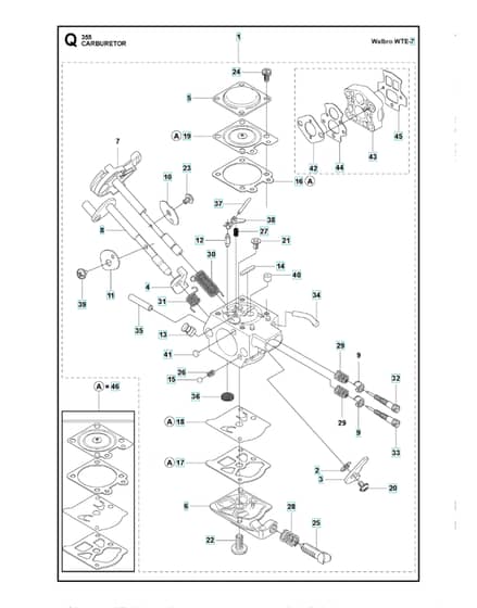 Husqvarna 355FRM - Carburetor