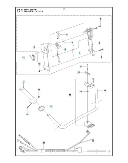 Husqvarna 355FRM - Throttle Controls