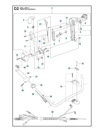 Husqvarna 355Fxt - Throttle Controls