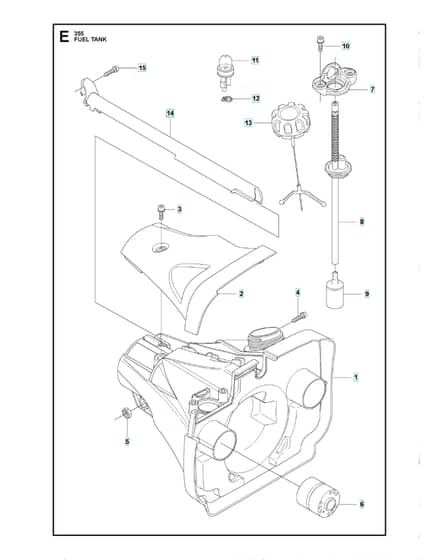 Husqvarna 355Rx - Fuel Tank