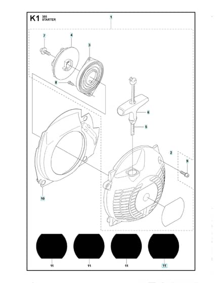 Husqvarna 355Rx - Starter