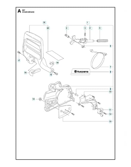 Husqvarna 357XP - 2011-Current - Chain Brake