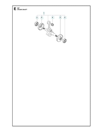 Husqvarna 357XP - 2011-Current - Crankshaft