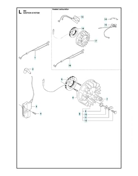 Husqvarna 359 - 2011-Current - Ignition System