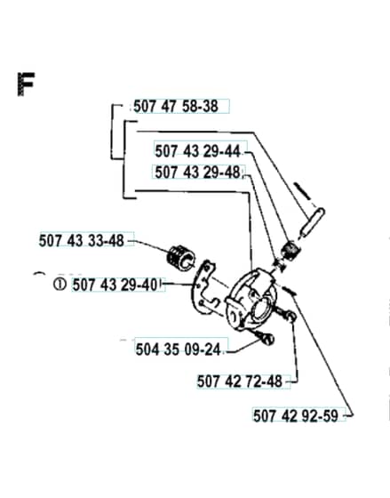 Husqvarna 35 - 1990-Current - Clutch & Oil Pump