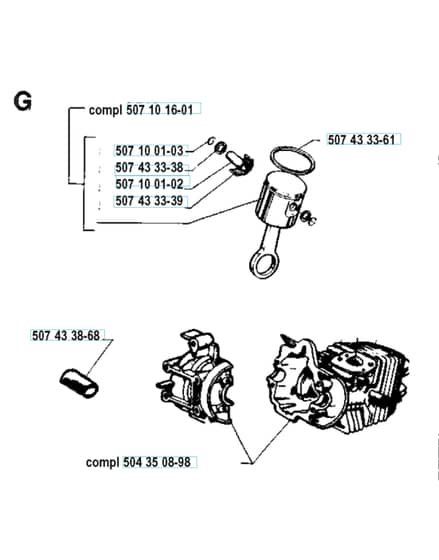 Husqvarna 35 - 1990-Current - Cylinder Piston