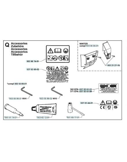 Husqvarna 362XP - 1999-Current - Accessories