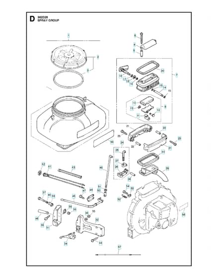 Husqvarna 362D28 - 2010-2 - Spray System