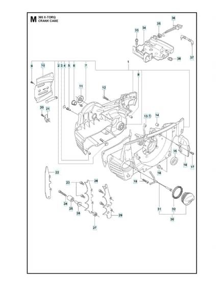 Husqvarna 365X-TORQ - Crankcase