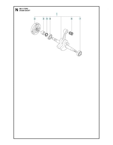 Husqvarna 365X-TORQ - Crankshaft