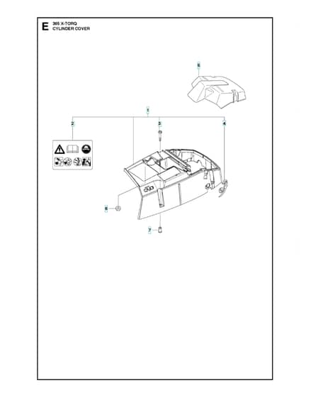 Husqvarna 365X-TORQ - Cylinder Cover