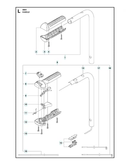 Husqvarna 365H - Handle