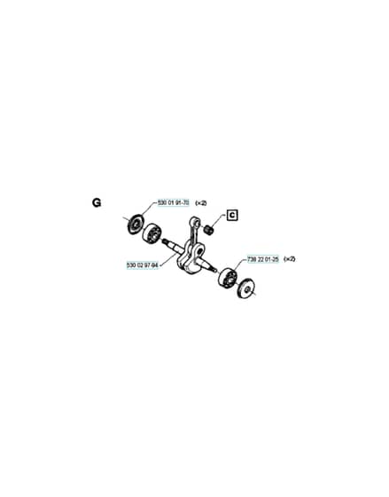 Husqvarna 36 - 1994-Current - Crankshaft